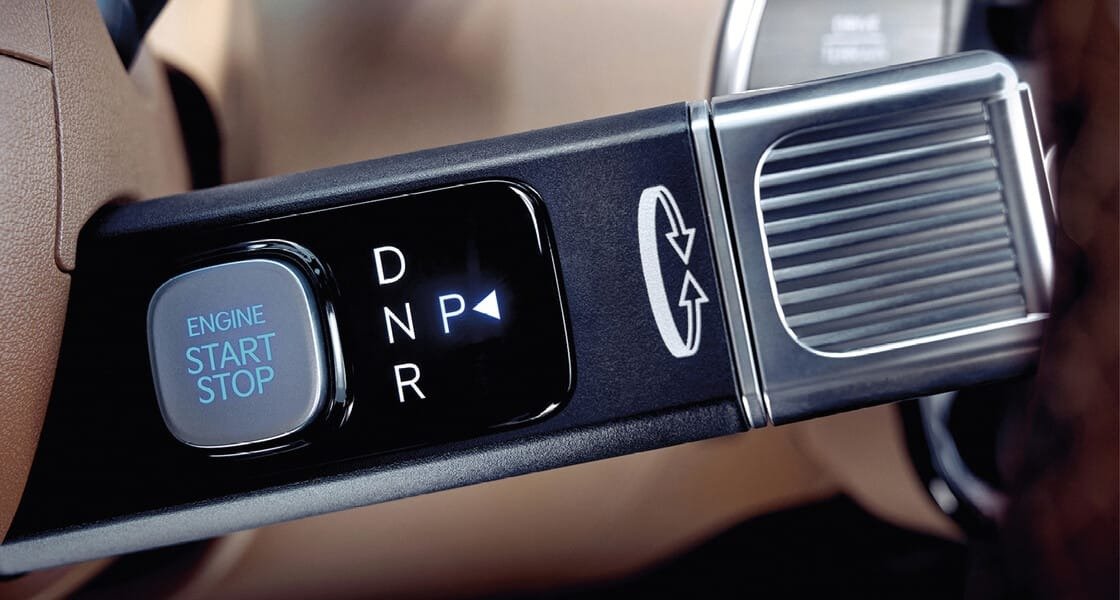 Запуск двигателя и переключение передач на рулевой колонке